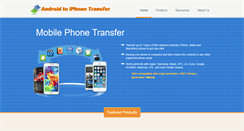 Desktop Screenshot of androidtoiphonetransfer.com