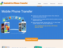 Tablet Screenshot of androidtoiphonetransfer.com